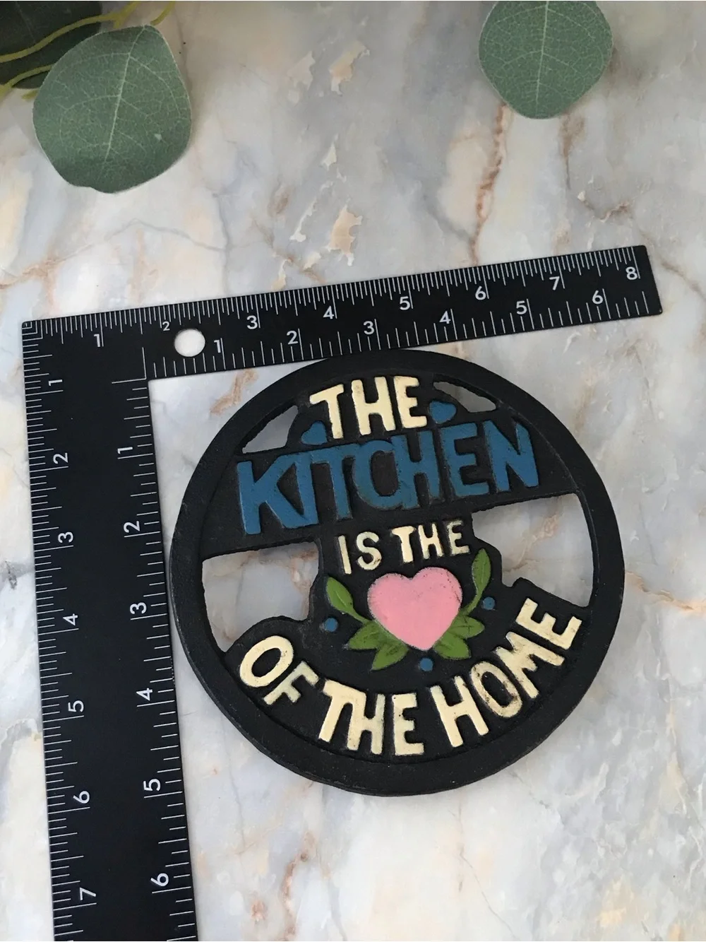 Cast Iron Decorative Kitchen Trivet The Kitchen Is The Heart Of The Home